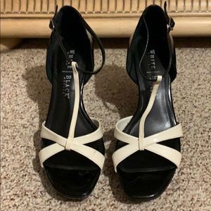 Black with white wedges